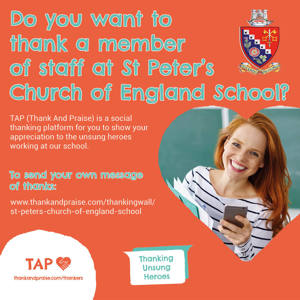 St Peter's Church of England School   web ad